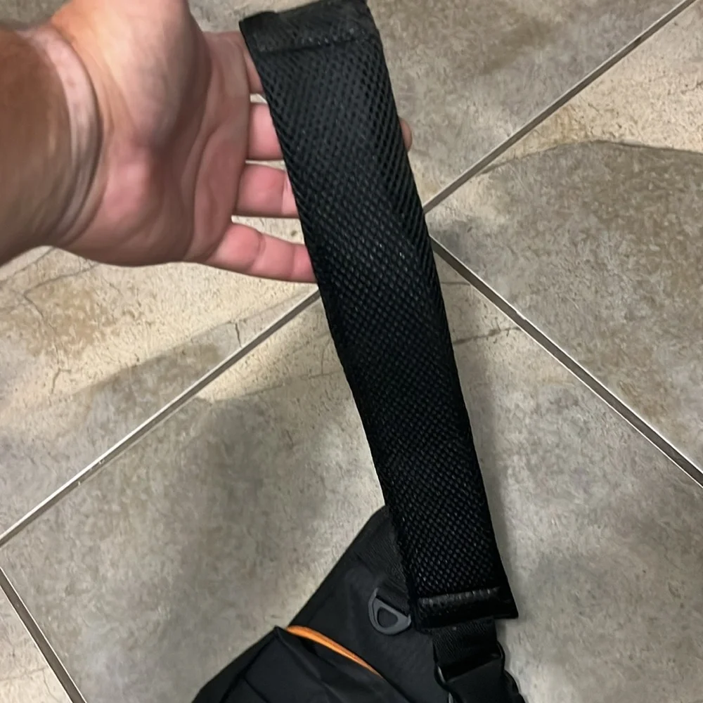 Black and Orange Men's Crossbody Bag